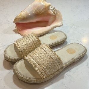 Nalho Raffia Women's Slide Sandals Size 10